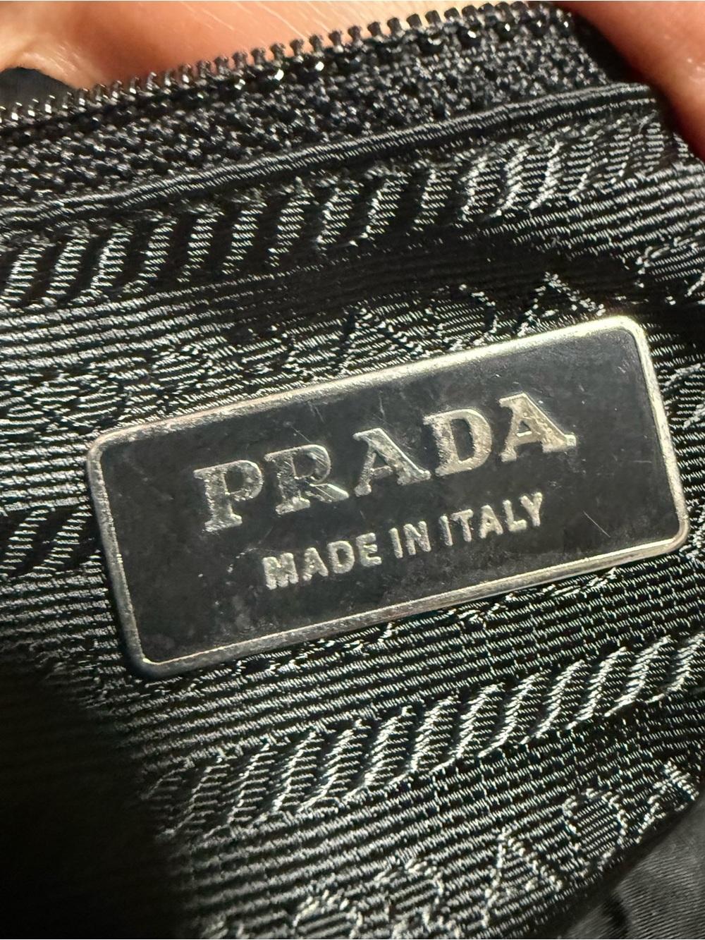Prada Black Nylon Tote with Dual Shoulder Straps Good Condition - Picture 3 of 5